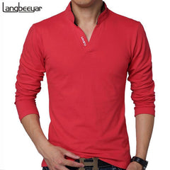 Men's Long Sleeve Slim Fit T Shirt