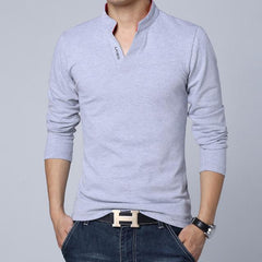 Men's Long Sleeve Slim Fit T Shirt