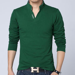 Men's Long Sleeve Slim Fit T Shirt